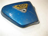 SIDE COVER 1970 CB450 450 HONDA Used Right Side Cover - Marina Blue 40718-51 (a67)