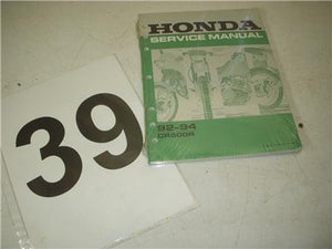 MANUAL 1992-94 Honda CR500R Service Manual 61ML302 Sealed New 42718-39 (man-c)