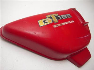 SIDE COVER GT185 RIGHT SIDE COVER PANEL RED SUZUKI USED 1975 (a68)