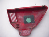 SIDE COVER GT185 RIGHT SIDE COVER PANEL RED SUZUKI USED 1975 (a68)