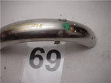 1975 Kawasaki 100 G4 G4E Rear Fender Stainless Mud Guard Enduro USED 112316-69 (a58)