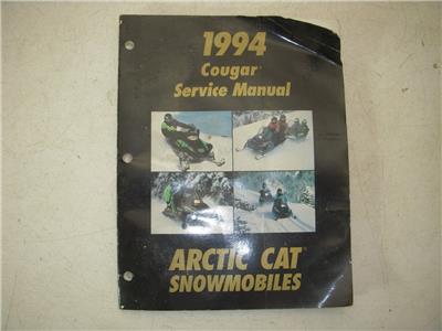 1994 Arctic Cat COUGAR Service Repair Snowmobile Manual used 121521-02 (check E)