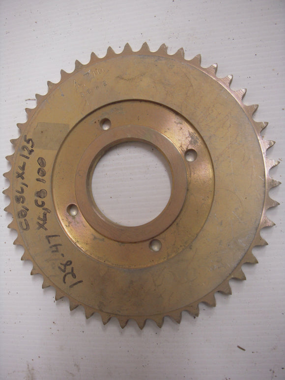 Honda NEW XL100 CB100 CB125 SL125 XL125 47 Tooth Sprocket 128- 47 (checker)