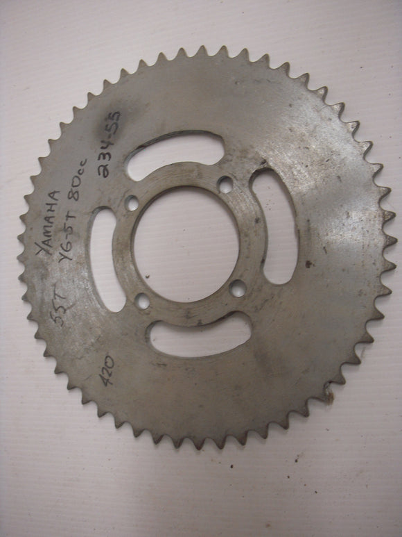 NEW Yamaha HT90 YG80 DT100 MX100 RD125 55 Tooth Sprocket STEEL 234-55