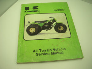 1981 Kawasaki KLT200 A1 atv Service Manual used 99963-0037-02 (man-a/b)