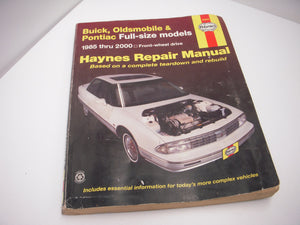 1985-2000 Olds Delta 88 98 Bonniville Ft Wheel Drive Haynes Manual 19020 used (man-f)