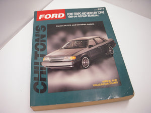 1984-94 Ford Tempo Mercury Topaz Chilton Manual 8271 used (man-f)