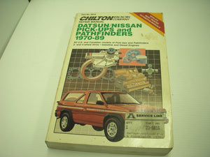 MANUAL 1970-89 Datsun Nissan Pickups Pathfinder Chilton Manual 6816 used (man-f)