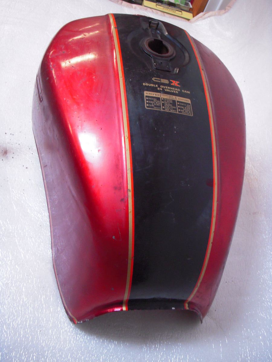 GAS TANK 1979 CBX Honda Fuel Gas Tank Red Rusty Inside USED cbx-06 ...