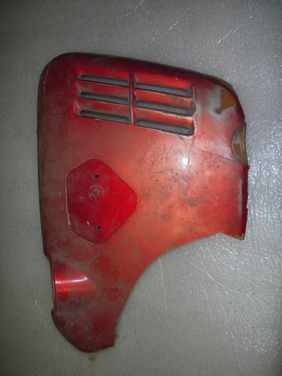 1969 CB750 K0 SANDCAST RIGHT SIDE COVER ORIGINAL HONDA FOR PARTS Red USED  CB-6 (check-bmw)