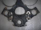 FORK 1969-72 CB750 K0 SANDCAST UPPER TRIPLE TREE W/ GAUGE RINGS ORIGINAL HONDA USED CB-11