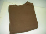 Large Brown T-Shirt Embroidery Minnesota Cabin Trees