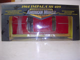 1964 Chevy Impala SS409 Serialized NEW Ertl American Muscle Diecast RED 1:18 scale (TS-WIRE-B2)