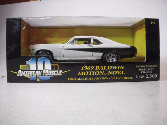 1969 Baldwin Motion Nova Serialized NEW Ertl American Muscle Diecast 1:18 scale (ts-wire-b2)