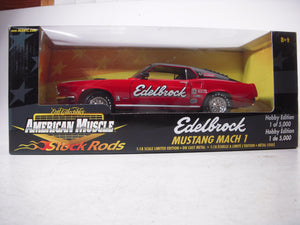 Edelbrock Ford Mustang Mach I Stock Rod NEW Ertl American Muscle Diecast 1:18 scale (TS-WIRE-B2)