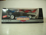 1957 Chevy BelAir Black Convertible NEW Ertl American Muscle Diecast 1:18 scale (TS-WIRE-B2)