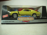 1970 Ford Boss Mustang Yellow 302 NEW Ertl American Muscle Diecast 1:18 scale