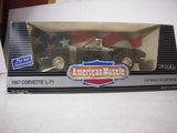 1967 Chevrolet Corvette NEW BLACK 25th Anniversary L-71 Convertible Ertl American Muscle Diecast 1:18 scale (N-TOP)