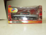 1957 Chev Bel Air Black Silver Diecast CARQUEST NEW TOY 1:25 scale (N-TOP)