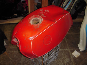 BMW R65 R80 RED DENTED Fuel Gas Tank USED