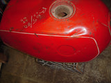 BMW R65 R80 RED DENTED Fuel Gas Tank USED