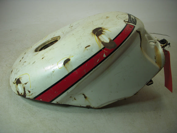 GAS TANK 1997-09 EX500 500 NINJA KAWASAKI FUEL GAS TANK USED ROUGH WHITE SWT-041