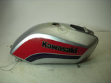 GAS TANK 1985 GPZ750 750 GPZZX750 KAWASAKI FUEL GAS TANK USED SILVER RED SWT-051