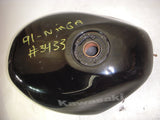 GAS TANK 1991 ZX600D ZX6 600 NINJA KAWASAKI FUEL GAS TANK USED BLACK DINGS SWT-053