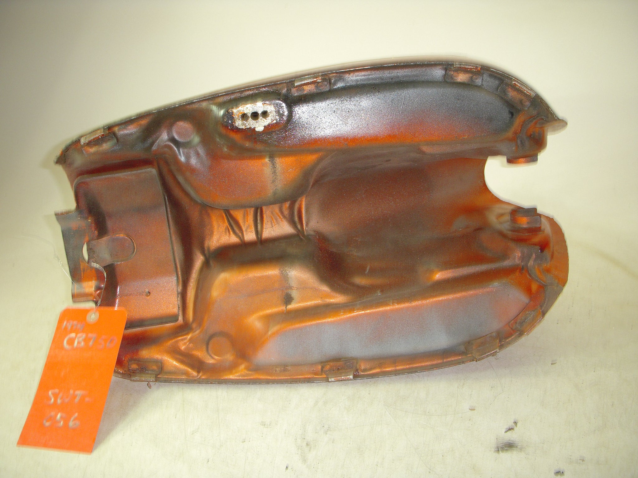 GAS TANK 1969-74 CB750 750 HONDA REPAINT ORANGE FUEL GAS TANK USED