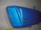 SIDE COVER 1973 RD250 YAMAHA used OIL TANK STOCK BLUE F0231 (A8-Star)