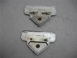 Vintage Honda OEM 1973 CB350G Side Cover Plastic Emblems Used Pair IA-308 (A74)