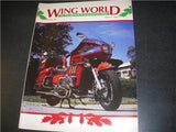 BOOKS: 1987 WING WORLD VINTAGE MAGAZINE 11 ISSUES HONDA GOLDWING ENTHUSIASTICS MAG-43 (D16)
