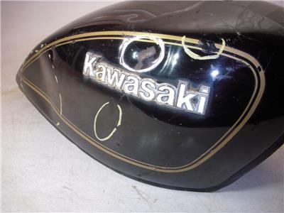 1981-83 KZ440 LTD 440 KAWASAKI FUEL GAS TANK BLACK GOLD USED T-527 (DONN B1 BOX)