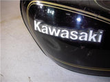 1981-83 KZ440 LTD 440 KAWASAKI FUEL GAS TANK BLACK GOLD USED T-527 (DONN B1 BOX)