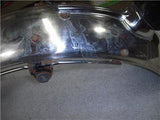 Early Kawasaki 500 Triple KH500 Rear Fender w/ Mounting Brackets & Tailite used F0-382 (A32)