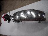 Early Kawasaki 500 Triple KH500 Rear Fender w/ Mounting Brackets & Tailite used F0-382 (A32)