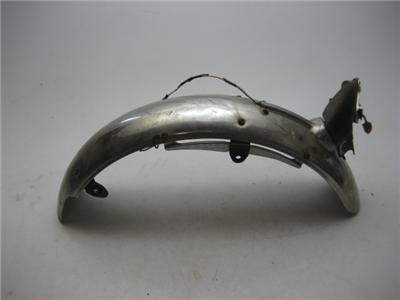 1970's Kawasaki H1 500 Triple REAR FENDER w/ tailight Stainless Steel used Fo-92 (A32)