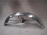 1969 Kawasaki Mach III 500 Front Fender Stainless Steel Mud Guard used FO-463 (a10)