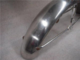1969 Kawasaki Mach III 500 Front Fender Stainless Steel Mud Guard used FO-463 (a10)