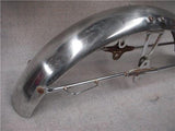 1969 Kawasaki Mach III 500 Front Fender Stainless Steel Mud Guard used FO-463 (a10)