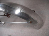 1969 Kawasaki Mach III 500 Front Fender Stainless Steel Mud Guard used FO-463 (a10)