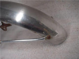 1969 Kawasaki Mach III 500 Front Fender Stainless Steel Mud Guard used FO-463 (a10)