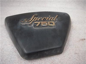 1978-79 Yamaha XS750 Special Left Side Cover Repainted Black used FO-477 (a10)