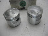 CB350 350 HONDA 30 OVER Pair Pistons W/ No Clips Pins Rings AM IA-296 (A75)