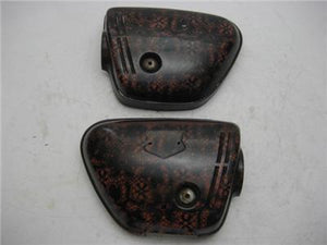 1971 CB350K CB350 350 Honda LEFT RIGHT PAIR SIDE COVERS USED IA-360 (A78)