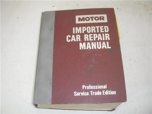 1983-87 MOTOR Import Car Repair Hardcover Book used Professional Series Manual (man-a/b)