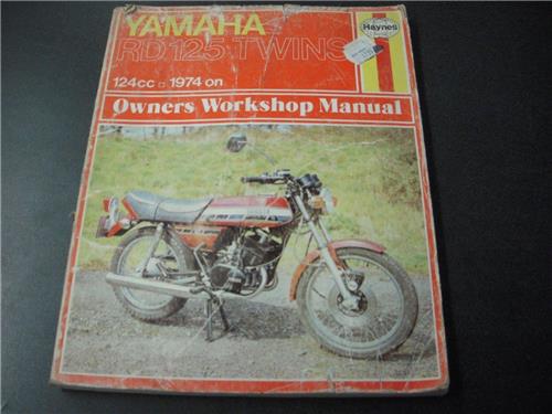 1974 YAMAHA RD125 HAYNES USED WORKSHOP SERVICE MANUAL (man-a/b)