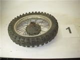 1978 Husky 390 5.00x18 Spoked Rim REAR Wheel used RIM-01 (wall)