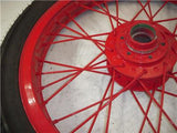 1977 XS650 650 Yamaha Custom Front Rim Red Powder Coated 19 Inch Spoke Wheel RIM-31 (wall)