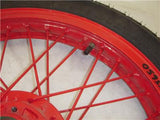 1977 XS650 650 Yamaha Custom Front Rim Red Powder Coated 19 Inch Spoke Wheel RIM-31 (wall)